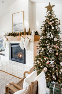 Modern Home with Minimalist Christmas Decorating
