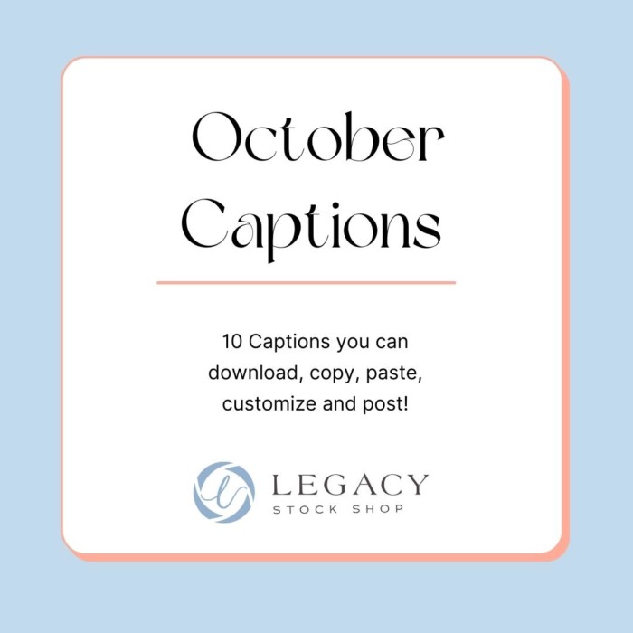 Captions for Oct 2022 captions Legacy Stock Shop