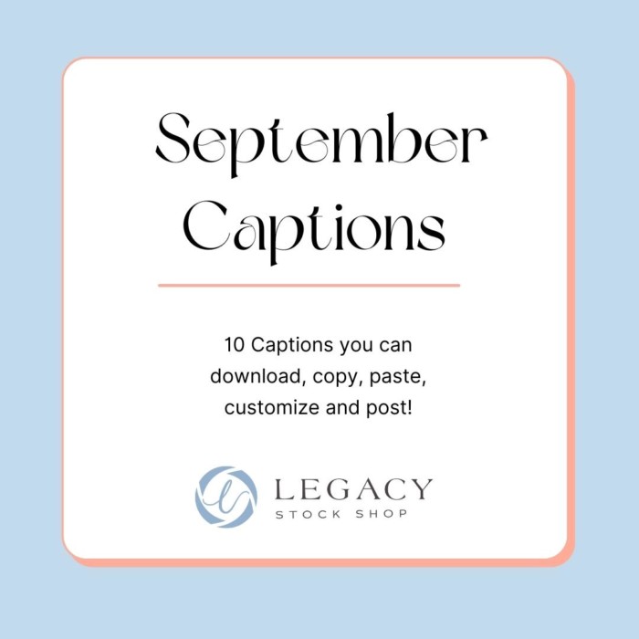 Captions for Sept 2022 captions Legacy Stock Shop